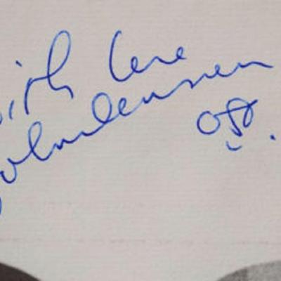 John Lennon signed Imagine insert poster