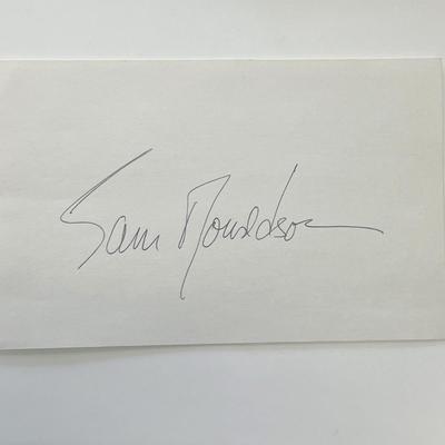 Sam Donaldson original signature