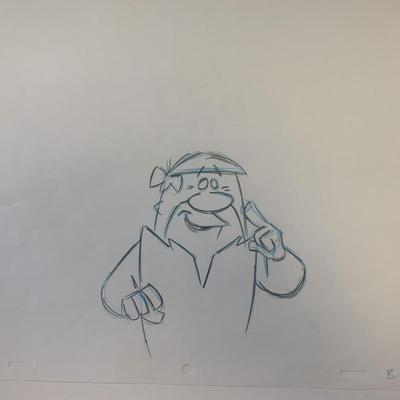 Flintstones original artwork for animation cel