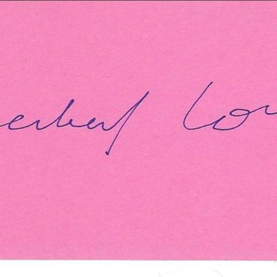 Herbert Lom original signature 