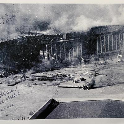 Pearl Harbor survivor Jack Holder signed photo