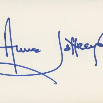 Anne Jeffreys signature cut