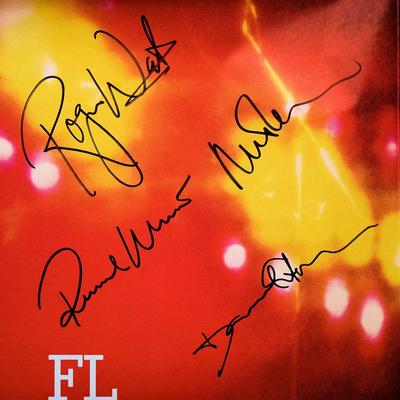 Pink Floyd signed The Dark Side Of The Moon promo poster