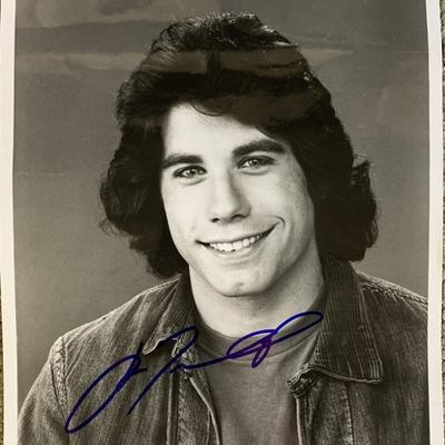 John Travolta Welcome Back Kotter signed photo