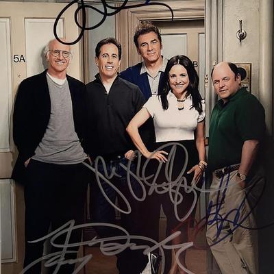 Seinfeld cast signed photo