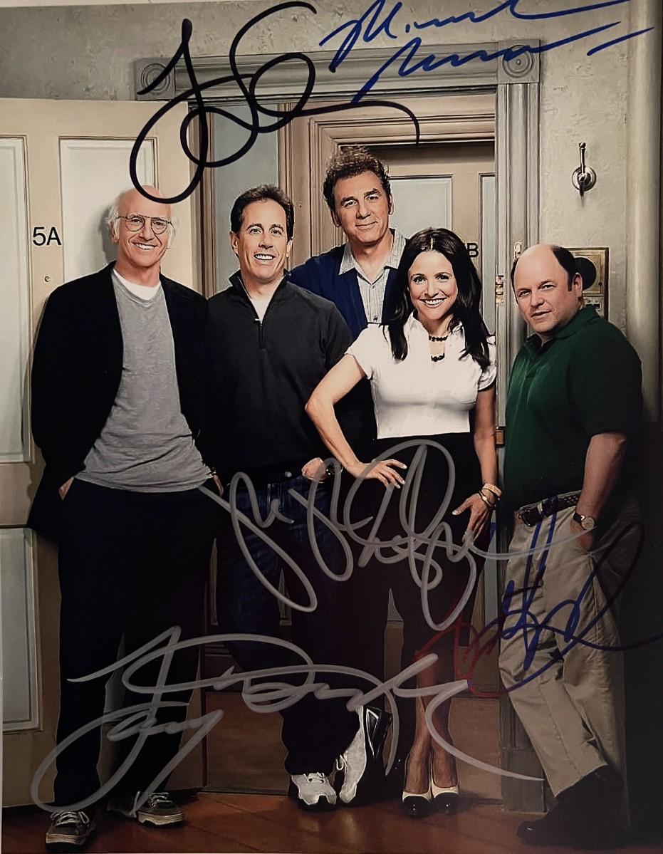 Seinfeld cast signed photo