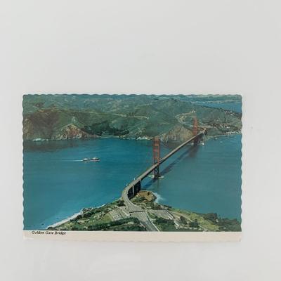 San Francisco Golden Gate Bridge vintage post card