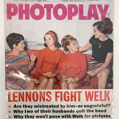 Photoplay Magazine June 1968 Original Issue - Lennon Sisters Cover 