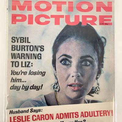Motion Picture Magazine September 1964 Liz Taylor Cover