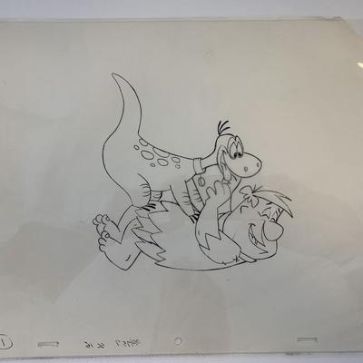 The Flintstones original hand drawn artwork for cartoon