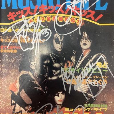 KISS Music Life signed tour book. GFA Authenticated