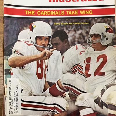 Sports Illustrated Magazine 1965 Sonny Randle and Charley Johnson Issue