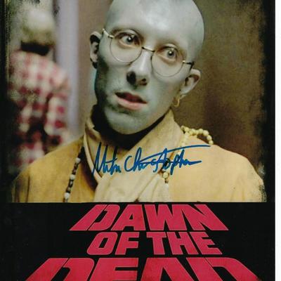 Dawn of the Dead 1978 Mike Christopher signed movie photo Beckett authenticated 