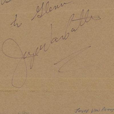 Joyce Van Patten signature cut