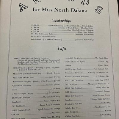 1967 Miss North Dakota Pageant program