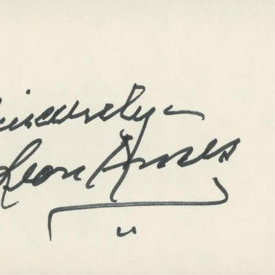 Leon Ames signature cut