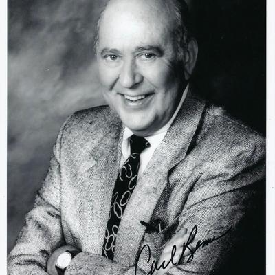 Carl Reiner signed photo