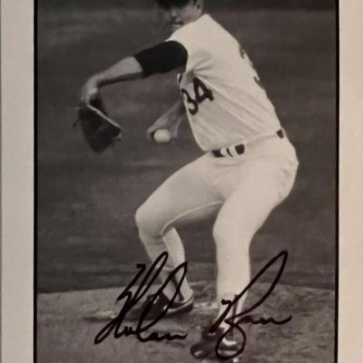 Nolan Ryan signed photo