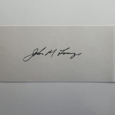John M. Lounge original signature