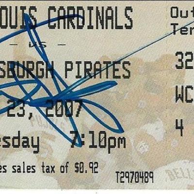 Sammy Hagar signed ticket JSA
