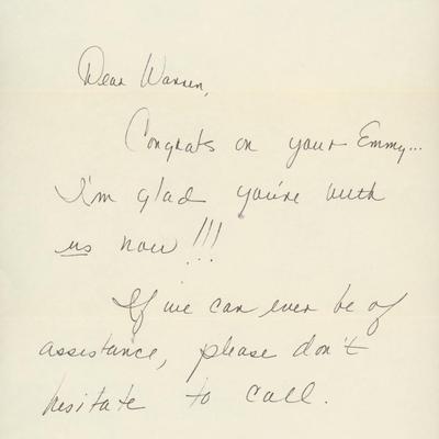 Kathleen Mary Gately (NBC) signed letter