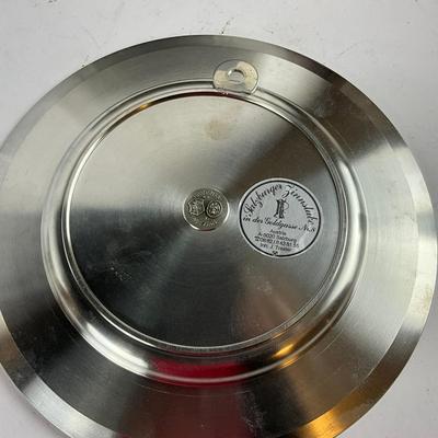 765 Svenst Tenn Bowl, Pedestal & Plate