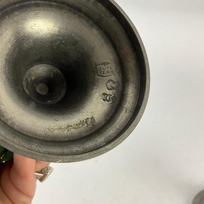 766 Gjutet Tenn Pewter Candle Sticks