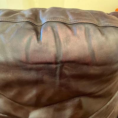 032 Vintage Brown Leather Bradington Young by Hooker Furniture Co Reclining Chair