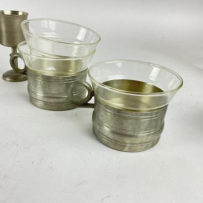 767 Scandia Tenn Pewter Cordials