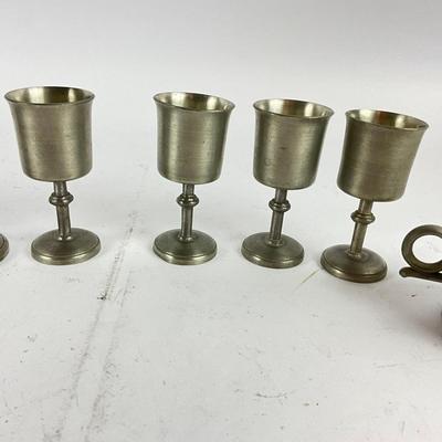 767 Scandia Tenn Pewter Cordials