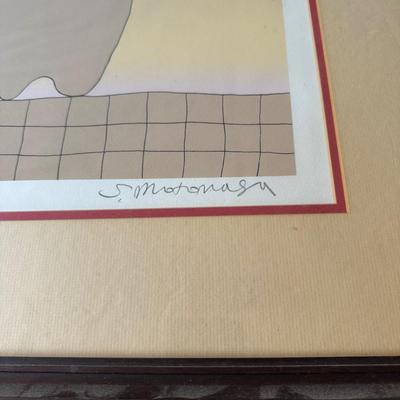 770 Signed and Numbered Sadamasa Motonaga " Slightly Shaking " Colored Silkscreen