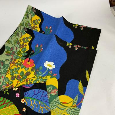 772 Total of Eight Place Mats & Pillow Covers Designed By Josef Frank