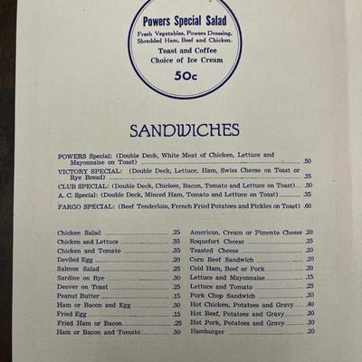 Vintage menus (Sardi’s NY, Harry’s, more)