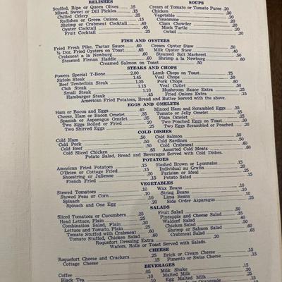 Vintage menus (Sardi’s NY, Harry’s, more)