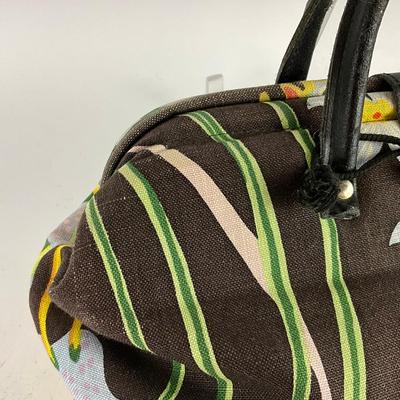 775 Svenskt Tenn Josef Frank Design Linen Weekend Bag
