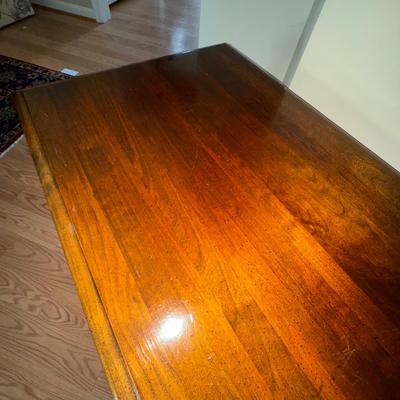 036 Pair of Vintage Mahogany Tea Tables with Pullout