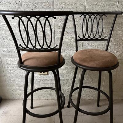 Two Swivel Barstools