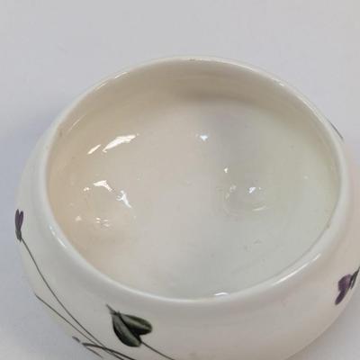 Marie's Hand Painted Under Glazed Trinket Dish With Lid