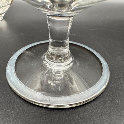 Vintage Arcadia Crystal Rumania Caviar Shrimp Cocktail Seafood Servers