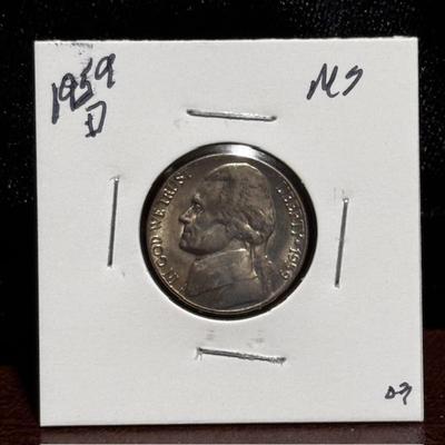 1959 D  Jefferson Nickel MS