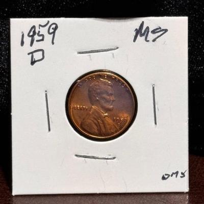 1959 D Linclon Penny MS