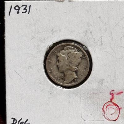 1931 Mercury Dime