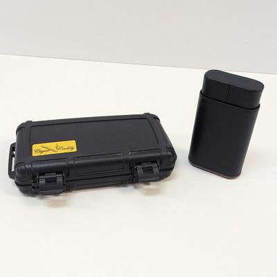 Cigar Caddy & Leather Case