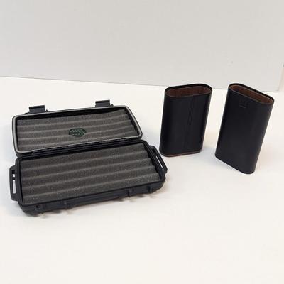 Cigar Caddy & Leather Case
