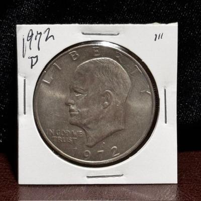 1972 D Eisenhower Dollar