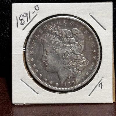 1891 O Morgan Silver Dollar