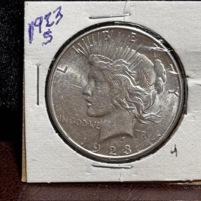 1923 S Peace Dollar