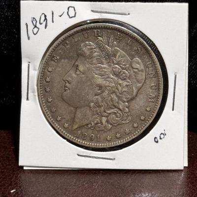 1891 O Morgan Silver Dollar