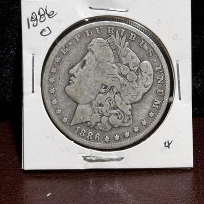 1886 O Morgan Silver Dollar