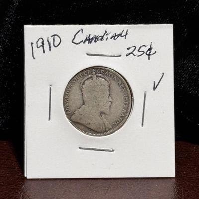 1910 Canadian Quarter